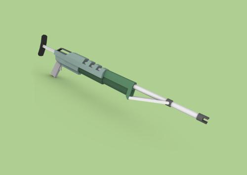 Low Poly Sci-Fi Rifle preview image